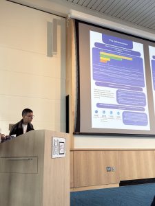 Graduate Student Beatriz presenting