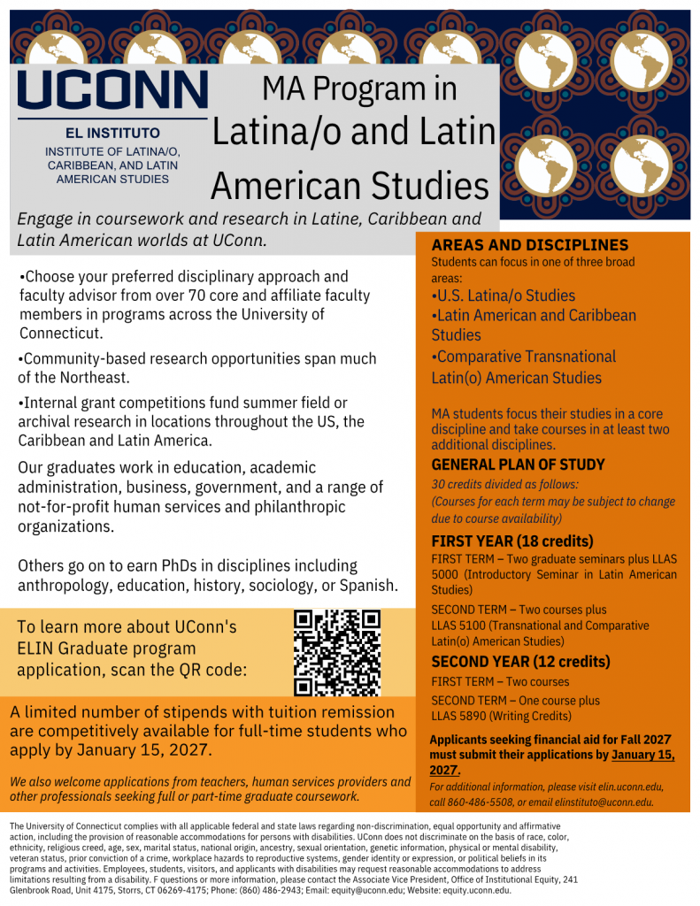 El Instituto MA informational flyer for academic year 2027